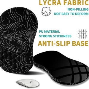 Hokafenle Ergonomic Mouse Pad Wrist Support, Wrist Rest Mousepad for Carpal