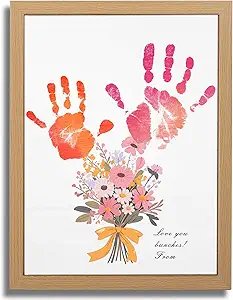 Bixinyo Flower Bouquet Handprint Kit, Mother's Day Gifts