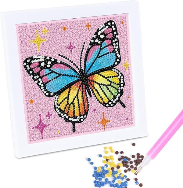 Anseal Butterfly Diamond Art Kits for Kids, Art and Crafts