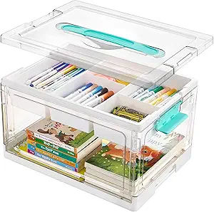 Vtopmart 24 QT Clear Plastic Craft Organizers and Storage Box