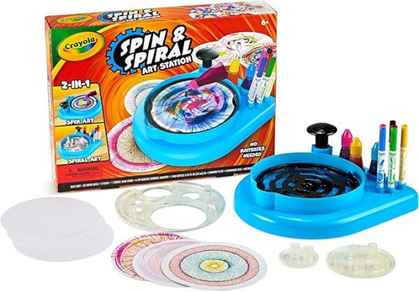 Crayola Spin & Spiral Art Station, Spin Art Machine, Arts & Crafts